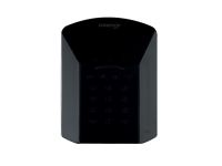 Marchio: COMBIVOX. Articolo: UNICA PRO DOUBLE BLACK. Tastiera LCD + LED su BUS RS485 compatibile con tutte le centrali Combivox. Display LCD a 2 righe permenù facilitato; 3 led di segnalazione; microfono-altoparlante per menù vocale; 1 zona di allarme (NC,NA, SING. BIL.) on board e lettore di prossimità integrato per le funzioni di inserimento/disinserimento el’attivazione di scenari. Dotata di staffa con circuito ad innesto per il collegamento al BUS per una installazionerapida e facile. Dimensioni (L x H x P in mm): 120 x 155 x 30.