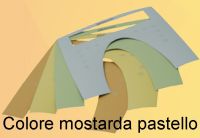 Marchio: DOMOTEC. Articolo: KOLOR60/MTP. SFONDO KRISTALL 60 MOSTARDA PASTELLO