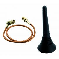 Marchio: ELKRON. Articolo: ANTENNA GSM 2 . Antenna per cassonetto metallicoAntenna per cassonetto metallico con connettore SMA-M compatibilecon il modulo GSM IMG500. È da utilizzare con il modulo GSM IMG500all’interno della centrale con cassonetto metallico MP508M/TG.