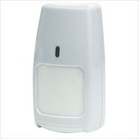 Marchio: HONEYWELL. Articolo: IR8M. Sensore infrarosso passivo con portata di 10 mt. Autoprotezione contro l'apertura. Fornito con piccolo snodo. Dimensioni (mm) 70 x 130 x 75. Richiede una batteria AD466.