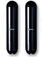 Marchio: OPTEX. Articolo: BX-100PLUS. Barriera a raggi IR di piccole dimensioni per protezioni di facciate di edifici. Doppio fascio sincronizzato, avvisatore acustico d’allarme incorporato, allineamento ottico/acustico, portata m 60 interno e m 30 esterno, custodia IP54 