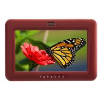 Marchio: PARADOX. Articolo: TM50R. Tastiera touchscreen come TM50B, versione colore rosso.
