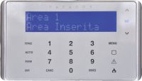 Marchio: PARADOX. Articolo: K656.Tastiera a sfioramento Touch Sense con visualizzatore alfanumerico LCD con retroilluminazione colore blu ad alta visibilità, 2 righe di 16 caratteri con scritte programmabili (con chiave memoria, software WinLoad, NEware o funzione “copia modulo”), design compatto e affusolato, 14 tasti ad attivazione singola, 3 tasti ad attivazione rapida per allarme emergenza, possibilità di regolazione della luminosità, della sensibilità tasti, del contrasto e della velocità di scorrimento del testo, visualizzazione dell’ora in formato 12 o 24 ore. Programmazione degli avvisatori acustici in modo indipendente per ciascuna zona. Collegamento su BUS. 1 zona indirizzabile e 1 uscita programmabile. Colore bianco.➤ Tastiera a sfioramento➤ Firmware aggiornabile localmente tramite interfaccia 307 USB e software WinLoad➤ Assegnazione ad una o più aree➤ Programmazione semplificata dei telecomandi per l’utente➤ Disponibile in diverse lingue