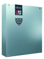 Marchio: PESS. Articolo: i.Boxer 32 - S17 . Centrale a microprocessore 8 ingressi espandibili a 32 in box metallico piccolo e alimentatore da 1,7A Dimensioni mm b.260 x h.340 x p.70