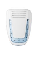 Marchio: VENITEM. Articolo: 20200168. Sirena autoalimentata a 13.8 Vdc con lampeggiante a led e sistema antischiuma-antishock e sistema brevettato di illuminazione a led. Mose LS LUX bianco opaco cal. Azzurra.