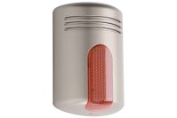 Marchio: VENITEM. Articolo: MD/PWL/CHR. Sirena Mini Doge PWL c/lamp. Champagne calotta rossa. Sirena piezoelettrica 13,8 Vdc, elegante design, lampeggiante a led, potenza sonora 93 dB (A) a 3 mt, e segnalazione ON/OFF impianto, circuito a microprocessore, 4 suoni di potenza per allarme, protezione contro l’inversione di polarità, doppio tamper antiapertura e antistrappo, struttura in ABS bianco.