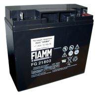 Marchio: FIAMM. Articolo: FG21803. Cod. FG21803, Batteria ermetica al piombo FIAMM serie FG 12V 18Ah. Dim.: 181x76x167mm. Peso: 5, 9Kg.. Terminale: Flag Diam. 5, 5mm. 