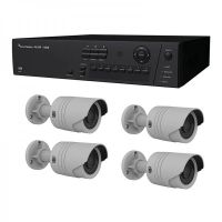 Marchio: ARITECH. Articolo: TVN-1008-KB4. TruVision NVR 10 kit composto da: TVN-1008S-2T x 1, TVB-5301 x 4.