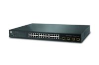 Marchio: ARITECH. Articolo: GE-DSG-244. 24-Port 10/100/1000Base-T Copper Ports with 4 shared SFP Slots Managed Gigabit Ethernet Switch(0~50°C). Additional PSU to be ordered: internal PSU Note: SFP Modules 100 / 1000 not included
