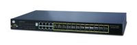 Marchio: ARITECH. Articolo: GE-DSSG-244. 24-Port SFP Slots with 8 shared 10/100/1000Base-T Copper Ports Managed Stackable Gigabit EthernetSwitch(0~50°C). Additional PSU to be ordered: internal PSU Note: SFP Modules 100 / 1000 not included