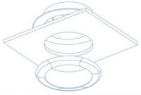 Marchio: ARITECH. Articolo: DR-FM. Staffa per montaggio ad incasso telecamere UltraView Dome.