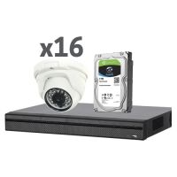 Marchio: DIERRETVCC. Articolo: VH-XS-KIT02. X-Security - Kit CCTV 16 Camere Compatte Lente Fissa 720p - Composto da: 1 x XVR4216AN 16 CH H.264 720p - 1 x HD2TB Disco Duro 2TB speciale per videovigilanza Wester Digital WD20PURX - 16 x DM941V2-HAC Telecamera Dome ECO 720p 3.6 mm IR 20m IP66