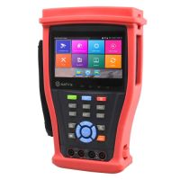 Marchio: DIERRETVCC. Articolo: VH-TESTER4-5N1-4M. Safire - Tester CCTV multifunzionale per telecamere HDTVI, HDCVI, AHD, analogiche CVBS e IP - Schermo LCD 4.3