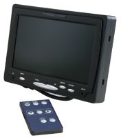 Marchio: GUARDALL. Articolo: G-LCD 07B . Monitor LCD 7”, luminosità 400 cd/m², 2 ingressi video, kit da incasso compresi con telecomando, colore nero. Alimentazione 12Vcc alimentatore incluso. Dimensioni 194x132x30mm (senza kit da incasso), 213x148x30mm (con Kit incasso), 200x350x25 (ingombro incasso) (LxHxP)
