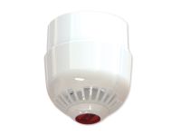 Marchio: ARITECH. Articolo: ASC367W. Sirena piezo-elettronica multitono da interno con base alta per passaggio cavi per installazione a soffittocompleta di lampeggiante. Possibilità di regolazione del volume e della frequenza di lampeggio. Base altacon dispositivo di bloccaggio. Attivazione remota selezionabile su 32 toni. Tensione di alimentazione da17 a 60 Vcc. Protezione IP21. Diametro di copertura ottica di 8,9 mt. a 3 mt. di altezza. Colore bianco conlampeggiante rosso. EN54 CPR