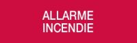 Marchio: COOPER. Articolo: CSA08670. Diciture per pannello serie 5000. Francese. ALLARME INCENDIE