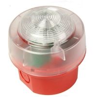Marchio: NOTIFIER. Articolo: CWST-RR-W5 (SI 105). Lampeggiante convenzionale con LED rosso, completo di base alto profilo. IP 65. Il lampeggiante convenzionale è dotato di LED ad alte prestazioni, un’ottica avanzata e un innovativo design della lente, queste caratteristiche permettono al dispositivo un’eccezionale copertura omnidirezionale della luce e un bassissimo impatto sui consumi di corrente, garantendo qualità, affidabilità e una lunga durata. Certificato CPR in conformità alla EN 54-23. Tensione di funzionamento: da 12 a 29Vcc; Assorbimento medio: 26 mA @ 29Vcc;  Materiale lente: PC Materiale corpo: PC/ABS;  Temperatura di funzionamento: da -25°C a 70°C; Umidità relativa (senza condensa): 93% ±3%.