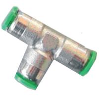 Marchio: NOTIFIER. Articolo: APF-T6 (CEI 152M). TEE, in ottone nichelato, diametro 6mm con attacco rapido.