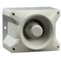 Marchio: NOTIFIER. Articolo: PA 10-GREY. Sounder 10-60V IP 66. 3 Selezioni esterne della tonalità e internamente tra 64 toni diversi. Volume regolabile interno. Calotta antiurto colore grigio. Temperatura -40 + 55C°. Certificata EN 54.3.