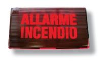 Marchio: UNITEK. Articolo: UTKLAMP0024BZ. Targa ottica di segnalazione a led - alimentazione 24vcc a basso assorbimento- contenitore plastico- completa di buzzer bitonale