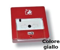 Marchio: UNITEK. Articolo: UTKAPY62G. Pulsante giallo ripristinabile con chiave a 2 contatti con led di segnalazione - con sportello di protezione trasparente