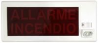 Marchio: VIMO. Articolo: KLAMP409W. Pannello di segnalazione ottico/acustico,adatto in ogni situazione di rischio come incendi, allagamenti, fughe di gas, ecc., dove si richiedono informazioni visive ed acustiche. Il design particolarmente raffinato e gradevole lo rende adatto per installazioni in hotel, negozi, centri commerciali, cinema. Lo spessore contenuto ed il design compatto ed elegante rendono il pannello di segnalazione KLAMP409W unico nel suo genere. Versione fornita con dicitura standard 