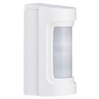 Marchio: AJAX. Articolo: AJ-VXSMW. Rivelatore doppio PIR da esterno a basso assorbimento, 12m 90°, con antimascheramento, corpo bianco con coperchio biancoLa serie AJ-VXS SHIELD fornisce funzioni estremamente affidabili e stabili di rilevazione movimento, riducendo i falsi allarmi e le mancate rilevazioni, anche in condizioni ambientali estremamente avverse. Facile da installare e da configurarePRESTAZIONIPortata m 12 angolo 90° con fasci di rilevazione regolabili nella portataLogica SMDA per compensazione avanzata della temperatura e immunità ai disturbi ambientaliConfigurazione rettangolare dell’area di rilevazione con adesivi di mascheramento pre-tagliatiDoppia schermatura conduttiva del piroelemento contro i disturbi causati da luci intenseAntimascheramento ad infrarossi attivi per rilevare il mascheramento con oggetti coprenti