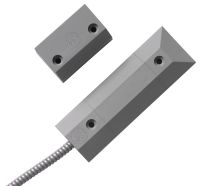 Marchio: ARITECH. Articolo: DC408R4.7. Contatto magnetico installazione a pavimento, con cavo, alta sicurezza, resistenze di fine linea da 4k7 Ohm incorporate, certificato EN Grado 3 e VDS. Grigio
