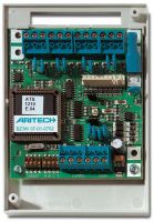 Marchio: ARITECH. Articolo: ATS1210. Concentratore DGP su bus 8 ingressi non espandibili e 8 uscite espandibili a 16 con scheda ATS1820, in contenitore ABS. Compatibile con Advisor Advanced. Alimentazione a 12Vcc. Omologazione IMQ II livello. 