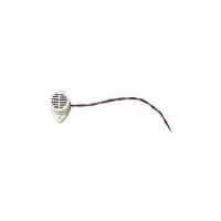 Marchio: ARITECH. Articolo: AB013. Cicalino piezo elettronico di forma rotonda di colore beige. Alimentazione 8-16 Vcc con assorbimento 19mA. Intensità sonora 80dB a 30cm. Frequenza 450Hz