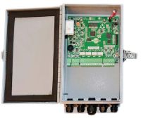 Marchio: ARITECH. Articolo: DF104. Processore FlexZone-4 in contenitore in alluminio NEMA 4. Fornisce fino a 4 zone indipendenti di rilevazione. Include morsetti di fissaggio. 2 zone da 300 m. l'una
