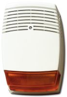 Marchio: ARITECH. Articolo: AS612. Sirena da esterno auto-alimentata in policarbonato bianco, design di alta qualità con doppio coperchio, partenza 120 dB a 1m. Alloggiamento batteria da 7A, elettronica sigillata, coperchio interno in acciaio con griglia a prova di schiuma. Suono sirena a norme CEI. Omologato IMQ II Liv. Dim.: 300x210x87 mm 