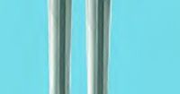 Marchio: CIAS. Articolo: MANTA SP110. Coppia di pali in acciaio Inox preforati per passaggio interno cavi, h 110 mm e ø 40mm. Provvisti di radiali per ancoraggio interrato.