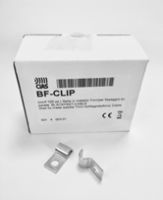 Marchio: CIAS. Articolo: BLACK-FEET CLIP. Selle in metallo 7mm per il fissaggio del cavo BLACKFEET su parete (conf.100 pz.)