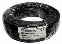 Marchio: DEA SECURITY. Articolo: CSSR27P200N. Cavo di collegamento SERIR 50/TORSUS 50 in poliuretano – Matassa 200m – NERO 
