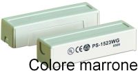 Marchio: DIAS. Articolo: PS1523WG/M. Contatto N.C. portata mm 25, terminali a vite nascosti, fissaggio con 2 viti e autoadesivo. Colore marrone,