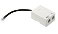 Marchio: DOMOTEC. Articolo: DFT02. Il filtro è conforme a quanto richiesto da Telecom Italia e dalla normativa ETSI per i filtri distribuiti per impianti ADSL di utente. Il DFT02 è collegabile sia come filtro apparecchio che come filtro Splitter. Ingresso ADSL- uscita RJ modem+uscita RJ telefono.