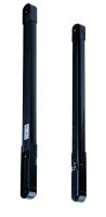 Marchio: DOMOTEC. Articolo: RING-50. Altezza mm: 519. Fasci: 2. Le barriere ad infrarosso attivo RING rappresentano la soluzione ideale per realizzare un vero e proprio sbarramento invisibile all’attraversamento. Le barriere RING per porte e finestre grazie alle ridotte dimensioni e alla cura delle finiture esterne, possono essere installate tra la finestra e la persiana o l’avvolgibile anche in edifici di pregio. Una serie di accorgimenti tecnici rendono le barriere RING resistenti all’interferenza dei raggi solari e/o dei fari alogeni, allo strisciamento di insetti, alle interferenze ambientali ed ai tentativi di manomissione e/o di accecamento.Caratteristiche• Sezione ridotta : 28X26 mm• Portate massime: 10m esterno; 15m interno• IR attivo due raggi per singolo fascio (Dual Beam)• Sincronismo ottico codificato• Alta immunità a luci esterne• Filtro per raggi solari• Allarme selezionabile: su interruzione di un solo fascio oppure di 2 fasci adiacenti• Risposta: 100ms su singolo fascio interrotto, 50ms su interruzione simultanea di 2 fasci.• Uscita allarme: in scambio apertura per t > 2 sec • Uscita tamper: NC su apertura coperchio• Buzzer incorporato escludibile• LED rosso su RX: controllo allineamento• LED rosso su TX: allarme/assenza TX• LED verde su TX: alimentazione on• 4 livelli di potenza TX ( portata) selezionabili • Installazione per interno/esterno• Grado di protezione IP54• Temperatura esercizio: -25°C /+ 55°C• Connessioni con morsettiera• Tamper antiapertura• Tensione nominale 12Vcc (min.10,5Vcc max 28Vcc )• Colore : Nero