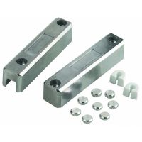 Marchio: ELKRON. Articolo: MMS03. Confezione da 2 pz, contatto di potenza per superficie. IMQ I LIV. Adatto per porte blindate. Terminali a morsettiDistanza di funzionamento: massimo 25 mm