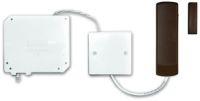 Marchio: PARADOX. Articolo: MG-TAP/M. Versione a 433MHz. Rivelatore a filo per tapparelle come MG-TAP, ma con contatto colore marrone.