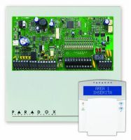 Marchio: PARADOX. Articolo: SP7000-LCD. Centrale come SP7000, ma fornita con tastiera K32LCD con visualizzatore alfanumerico LCD con retroilluminazione colore blu ad alta visibilità.