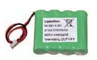 Marchio: PARADOX. Articolo: MG-BAT6250. Batteria 4.8Vc.c. 1.200mAh al NiMH per centrali MAGELLAN MG-6250
