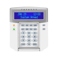 Marchio: PARADOX. Articolo: K641R+. Tastiera come K641, ma con lettore di prossimità per controllo accessi integrato: basta presentare la scheda di prossimità direttamente davanti alla tastiera. Ingressi per contatto porta e richiesta di uscita, uscita per blocco porta, possibilità di programmare orari per lo sblocco automatico, allarme per porta lasciata aperta e porta forzata.➤ Accesso autorizzato con scheda di prossimità e/o codice su tastiera➤ Possibilità di inserimento/disinserimento del sistema tramite scheda di prossimità
