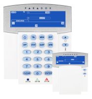 Marchio: PARADOX. Articolo: K32IRF. Versione a 433 Mhz. Tastiera con visualizzatore LCD ad icone con retroilluminazione blu e sportello verticale di protezione dei tasti, visualizzazione dello stato delle 32 zone e dello stato d’inserimento Totale, Notturno, Perimetrale e Disinserito per ciascuna delle 2 aree. Possibilità di regolazione della luminosità. Fornita con 2 pile alcaline stilo tipo AA. Possibilità di utilizzare l’alimentatore PA6-EU a 6Vc.c. Compatibile con centrali SPECTRA SP (esclusa centrale SP4000), MAGELLAN MG5000/MG5050 e MG-6250 fino a 32 zone.➤ Firmware aggiornabile localmente tramite interfaccia 307USB e software WinLoad➤ Messaggi ad icone per la programmazione e le funzioni utente➤ Indicatore LED per la modalità di funzionamento StayD➤ 8 tasti di attivazione rapida➤ 3 tasti di attivazione allarme➤ Collegamento via radio bidirezionale