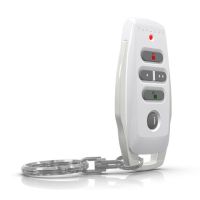Marchio: PARADOX. Articolo: REM25 WHITE/86. Versione a 868 MHzTelecomando bianco enza fili bidirezionale che consente di inserire e disinserire tranquillamente il sistema di sicurezza Paradox e di ricevere una notifica immediata sulla vostra azione. Consente inoltre di verificare lo stato del sistema a distanza.PRESTAZIONIFunzione “Secured” di disinserimento cifratoAzione con conferma immediataVisualizzazione dello stato del sistemaVisualizza lo stato del sistema tramite LED e acustico con retroazione