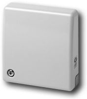 Marchio: SIEMENS. Articolo: GM760. Microfono sismico (selettivo) per sorveglianza attiva di casseforti, casse continue, caveaux e camere blindate. Raggio di copertura 4 m area protetta 50 mq. su cemento armato e acciaio. Costituito da sensore bimorfo Senstec sigillato e da logica elettronica a microprocessore, con elaborazione digitale dei segnali. Sensibilità regolabile e selezionabile con dip-switch integrati. Possibilità di controllo da remoto. Test di funzionamento e montaggio. Uscita segnale analogico. Omologazione IMQ I^ e II^ livello.