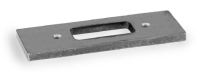 Marchio: TSEC. Articolo: CLH-2MF. Piastre in ferro a saldare 25x100x5mm con fori maschiati filettati M4 – conf. da 2pz. per l'installazione di 1 contatto serie H200