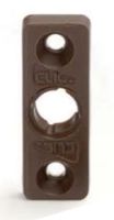 Marchio: TSEC. Articolo: CLV-AL-N. Adattatore montaggio inerziali serie V su alluminio/PVC, colore marrone