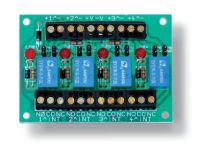 Marchio: UNITEK. Articolo: UTKRL04V24. Scheda relè 24v- 4 relè in scambio 3a