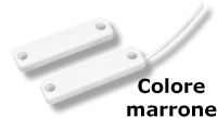 Marchio: UNITEK. Articolo: UTKCS45MR. Contatto magnetico plastico per superficie ultrapiatto - marrone